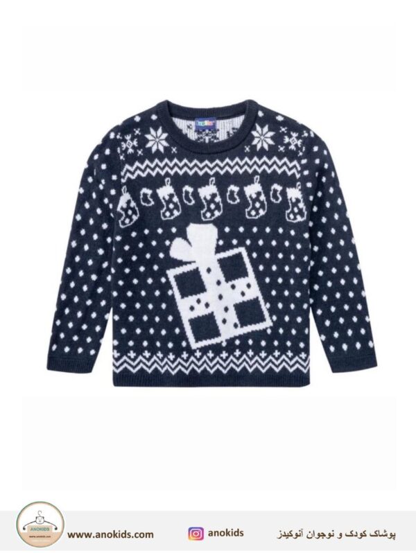 بلوز بافت کریسمسی بچگانه خارجی-آنوکیدز