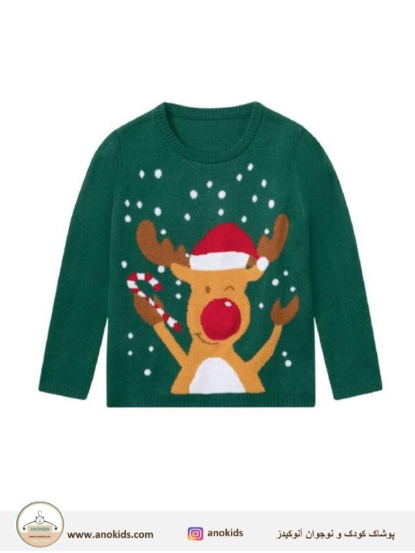 بلوز بافت کریسمسی بچگانه خارجی-آنوکیدز