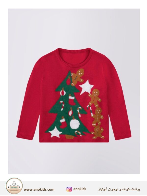 بلوز بافت کریسمسی بچگانه خارجی-آنوکیدز