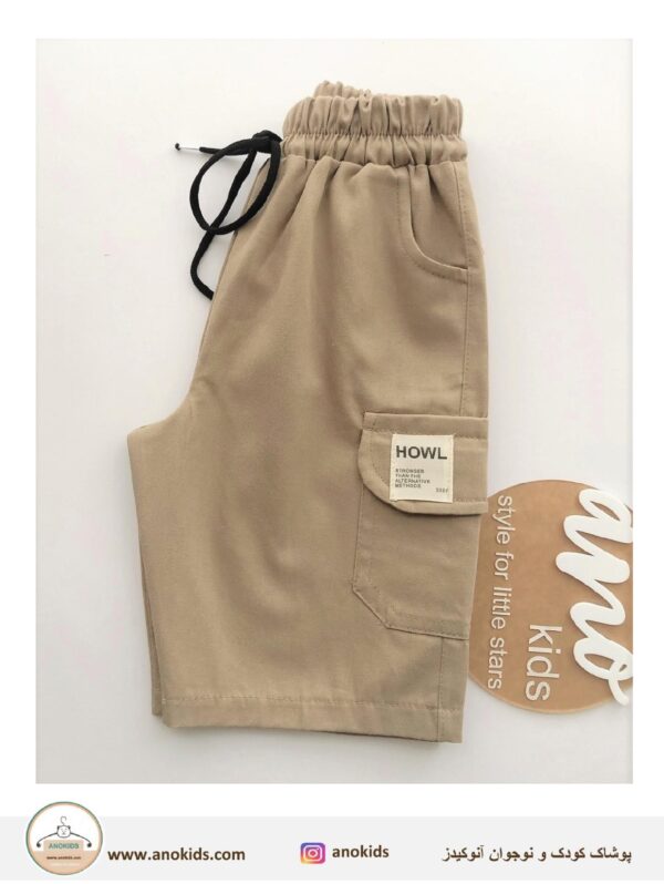 شلوارک کتان کارگو پسرانه دخترانه بچگانه-لباس بچه گانه آنوکیدز